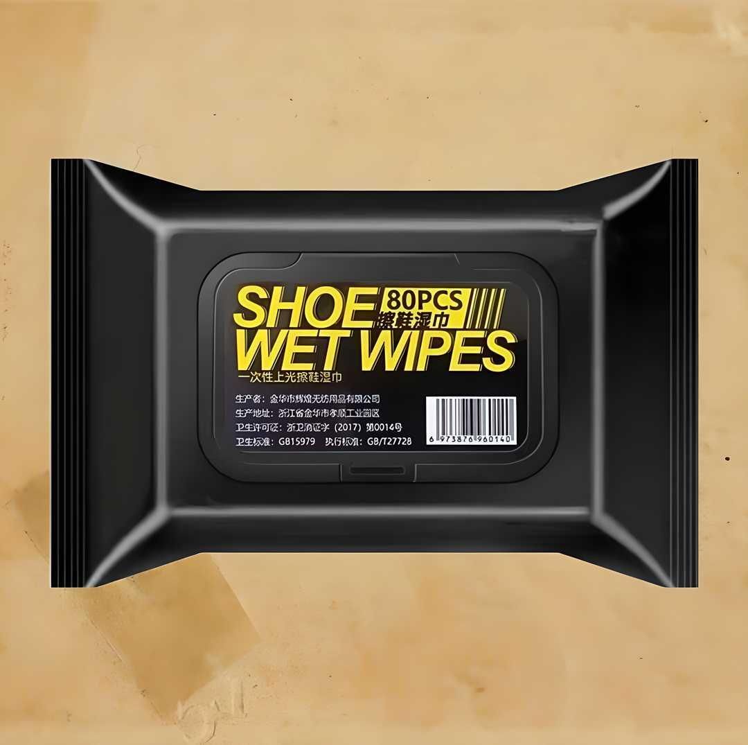 Natural Shoe Cleaner Wipes – 80 Count | Quick & Travel-Friendly