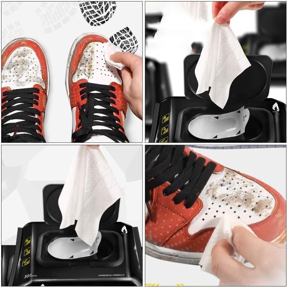 Natural Shoe Cleaner Wipes – 80 Count | Quick & Travel-Friendly