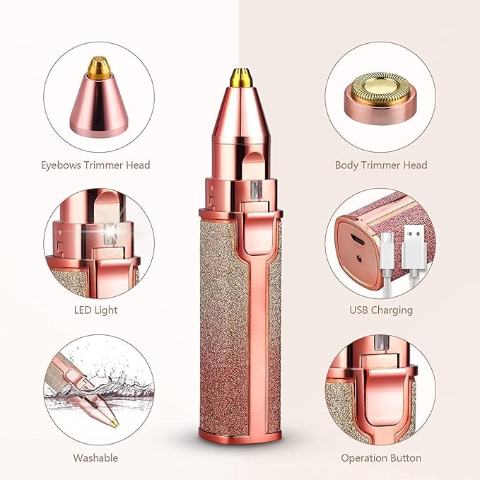 Rechargeable Eyebrow Trimmer for Women