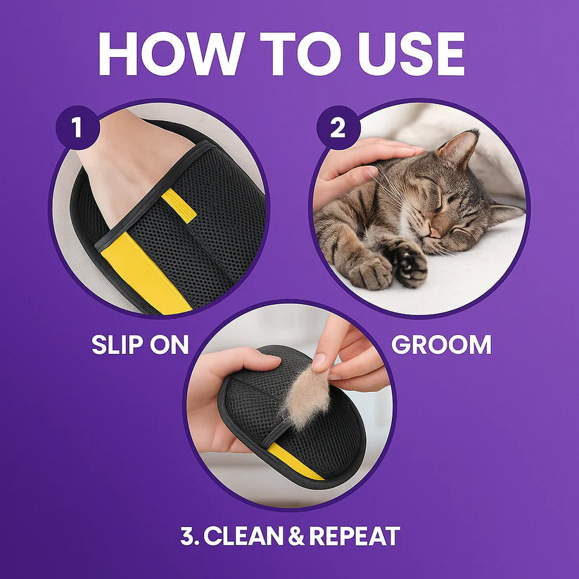 Pet Hair Removal Gloves BUY 1 GET 1 FREE