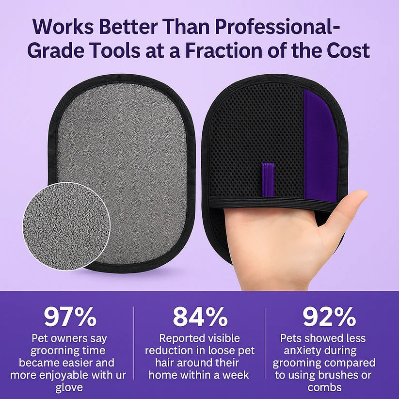 Pet Hair Removal Gloves BUY 1 GET 1 FREE